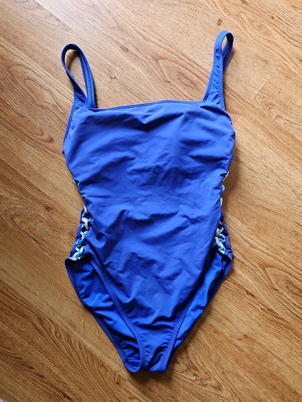 Lilly Pulitzer Morri One-Piece Removable Cups Swimsuit Lattice Corsica Blue